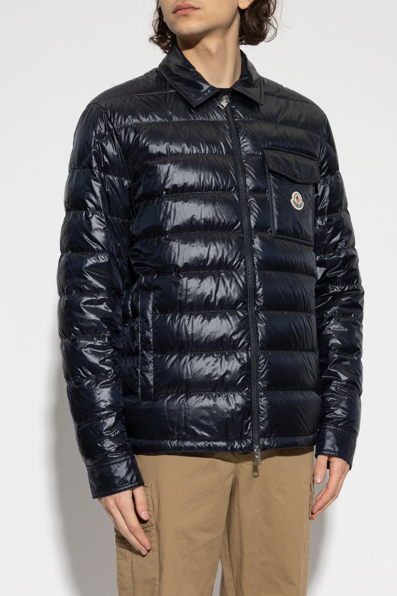 Azul-marinho Casaco de penas 'Mourillon' Moncler - Vitkac Brazil